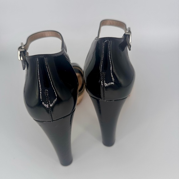 Black patent strappy platform heels Antonio Milano size 9 - Picture 3 of 13